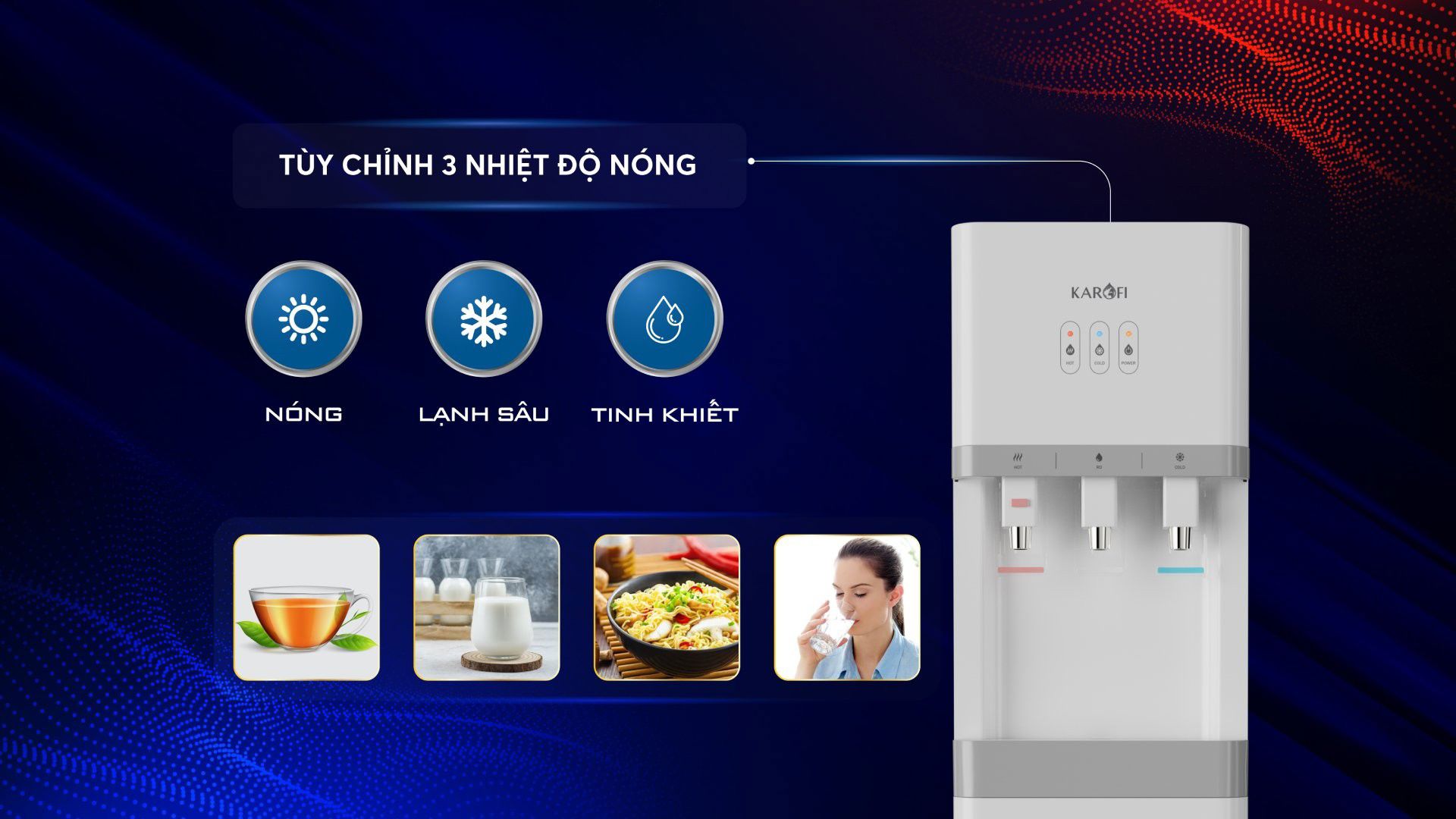 Cây nước nóng lạnh Kangaroo HCV208RO